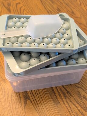 Ice Ball Trays with Scoop - Green